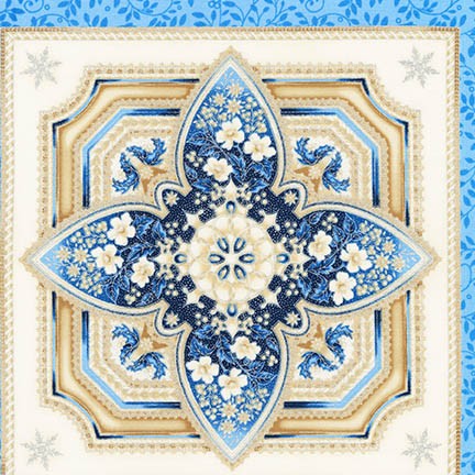 Robert Kaufman Fabrics Aptm Blue By Peggy Toole From Holiday