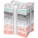 Pattern Cozy Cotton by Studio RK - Grey Peach & Mint Colorstory Fat Quarter Bundle 