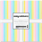Pattern Cozy Cotton by Studio RK - Bright Rainbow Colorstory Ten Square 