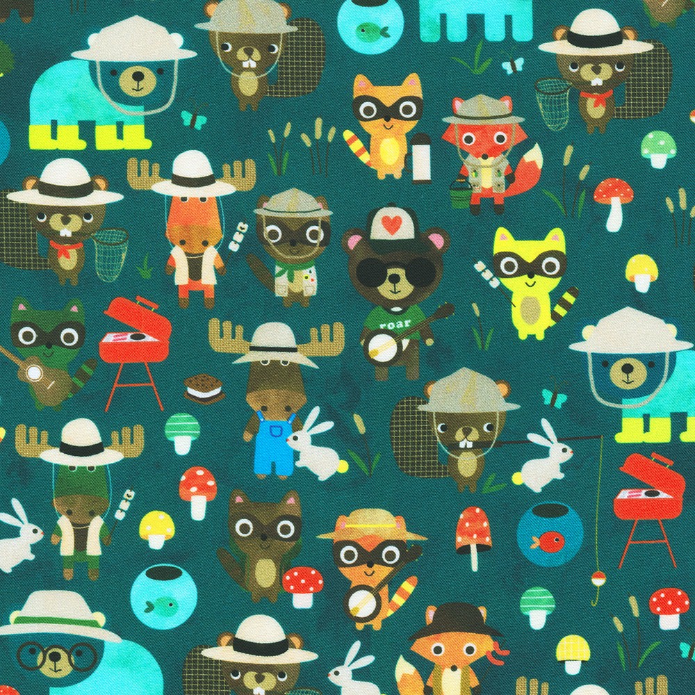 Campground Critters fabric