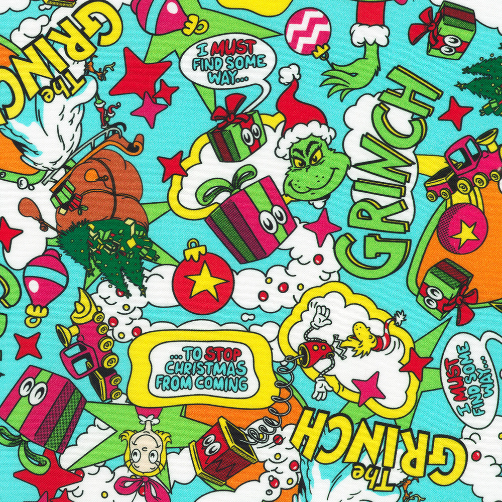 How the Grinch Stole Christmas fabric