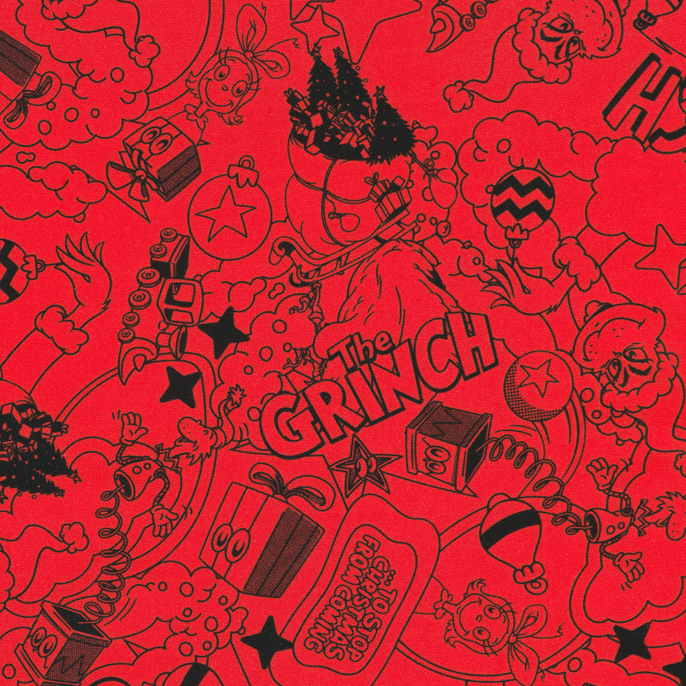 How the Grinch Stole Christmas fabric