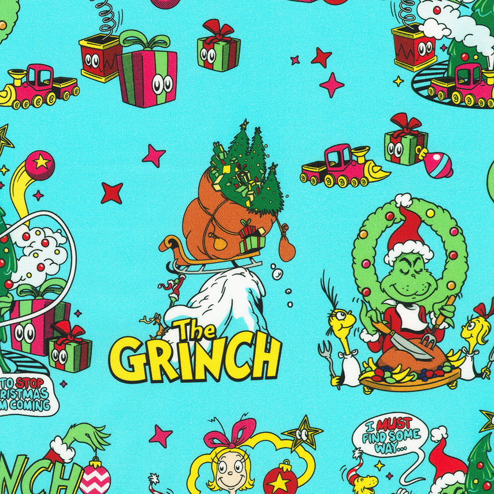 How the Grinch Stole Christmas fabric