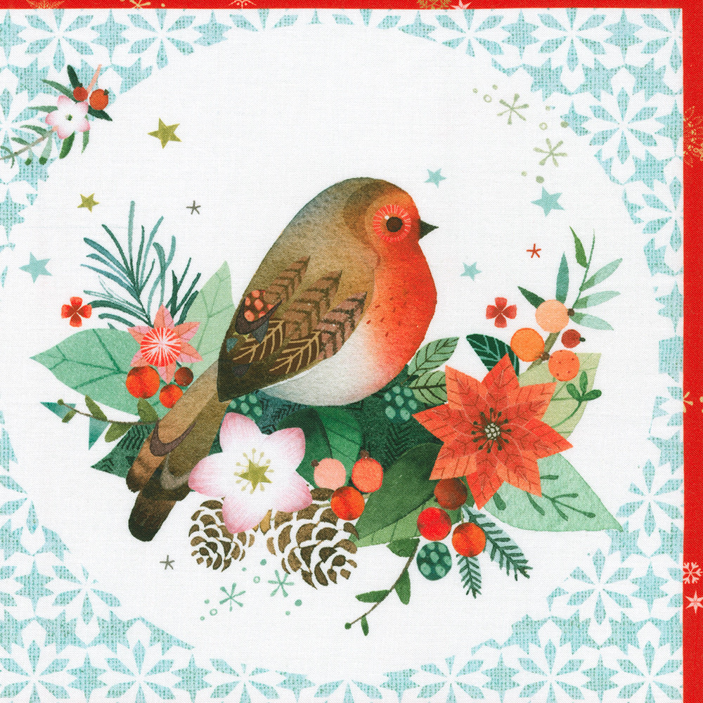 Festive Fauna fabric