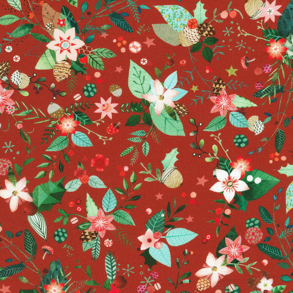 Festive Fauna fabric