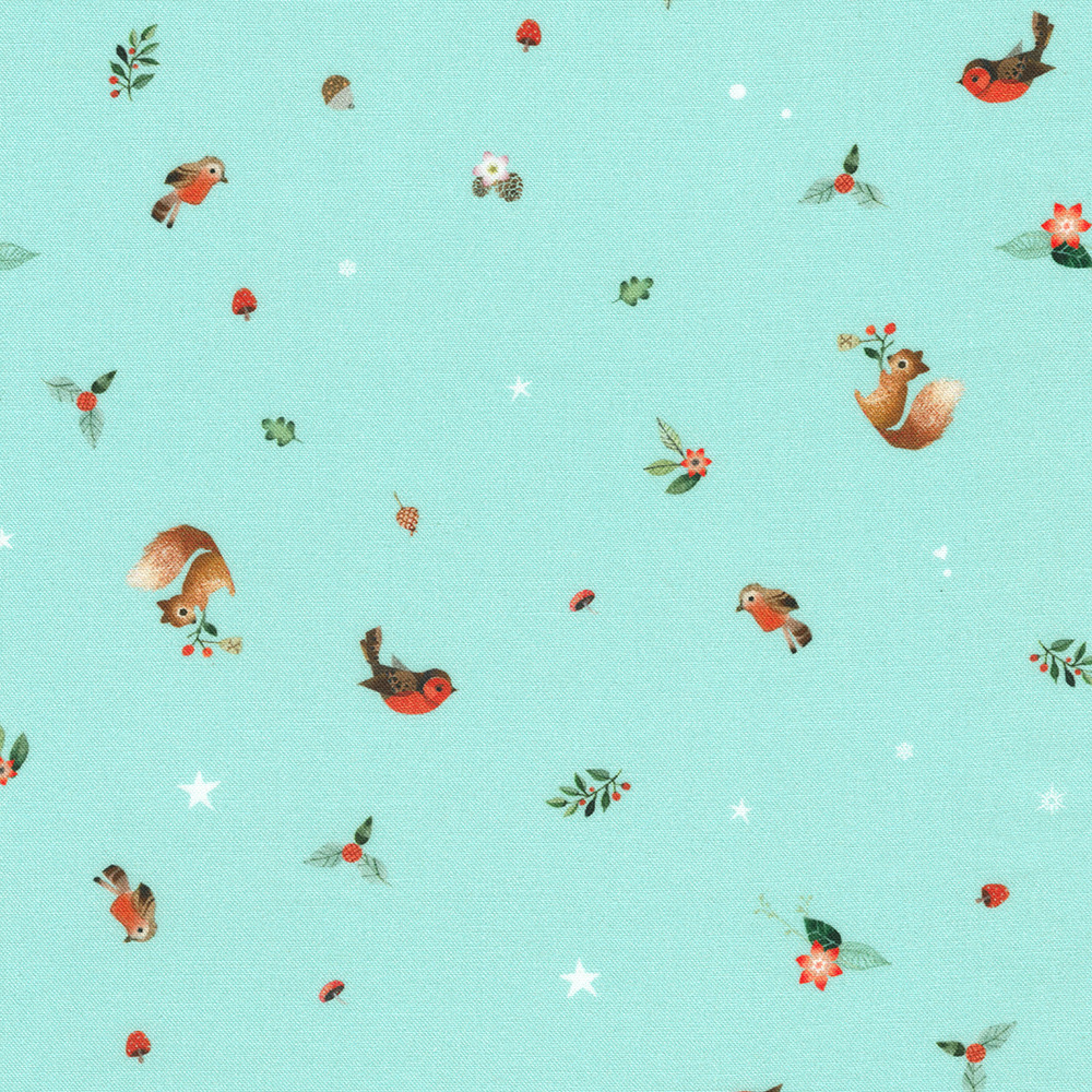 Festive Fauna fabric