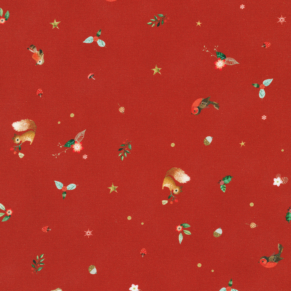 Festive Fauna fabric