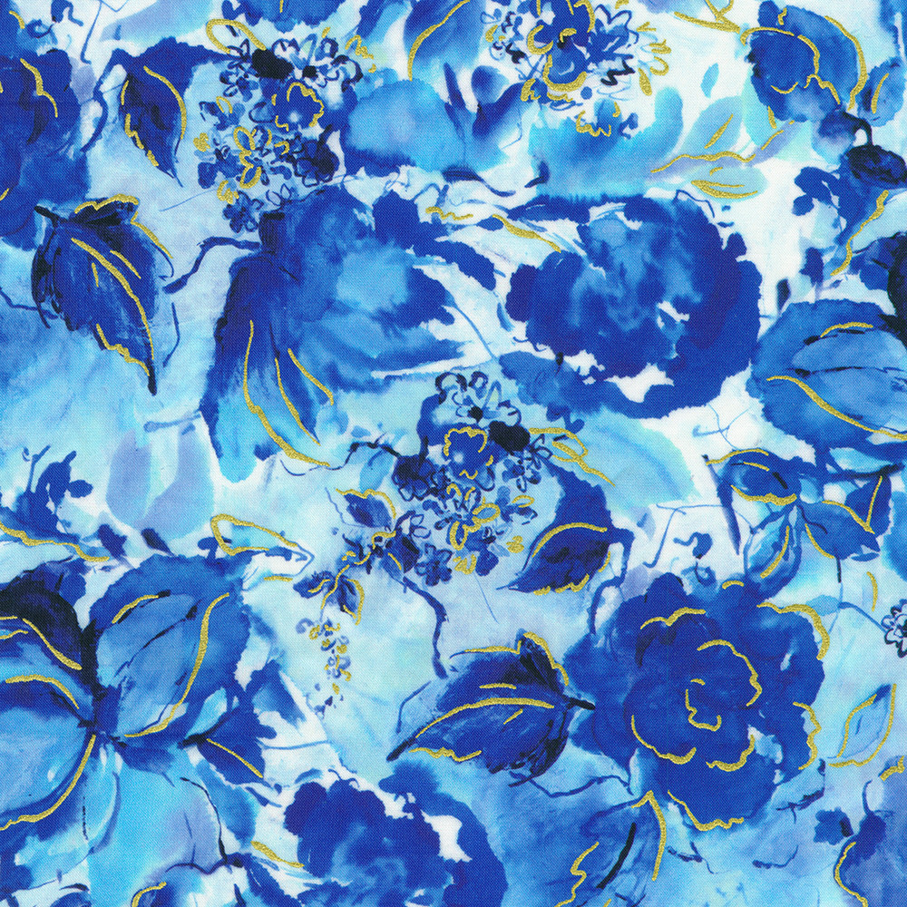 Cobalt Bliss fabric