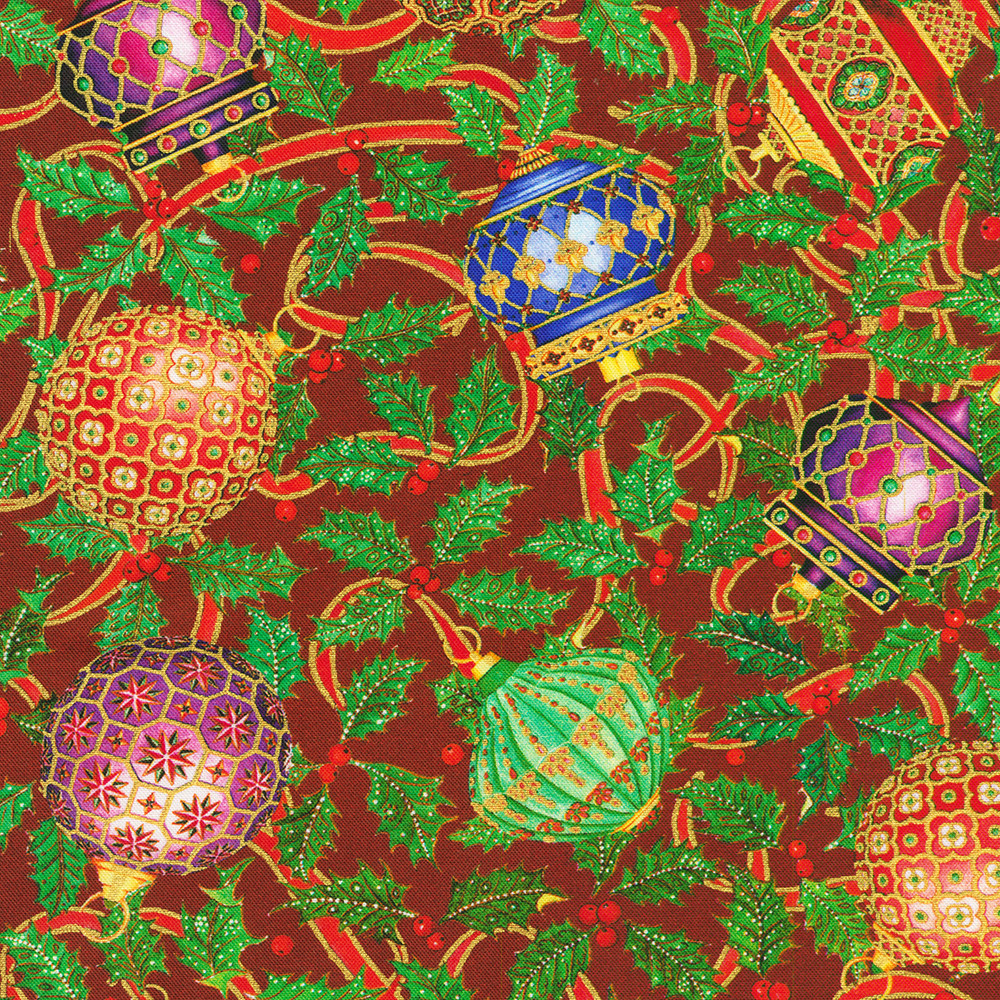 Parvaneh's Jeweled Christmas fabric