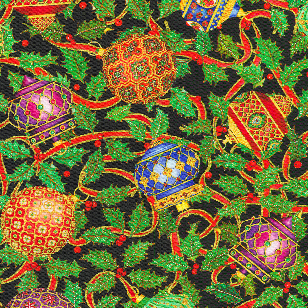 Parvaneh's Jeweled Christmas fabric