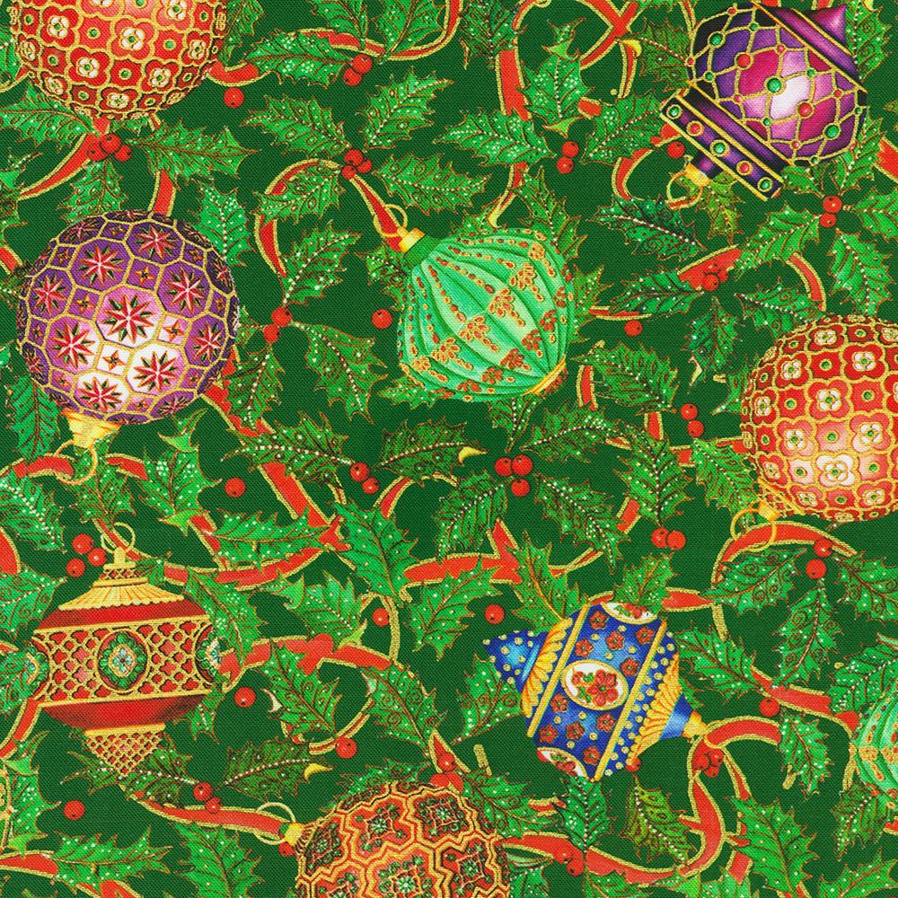 Parvaneh's Jeweled Christmas fabric