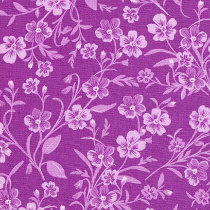 Robert Kaufman Fabrics: FLH-20291-22 VIOLET from Flowerhouse: Wildflowers