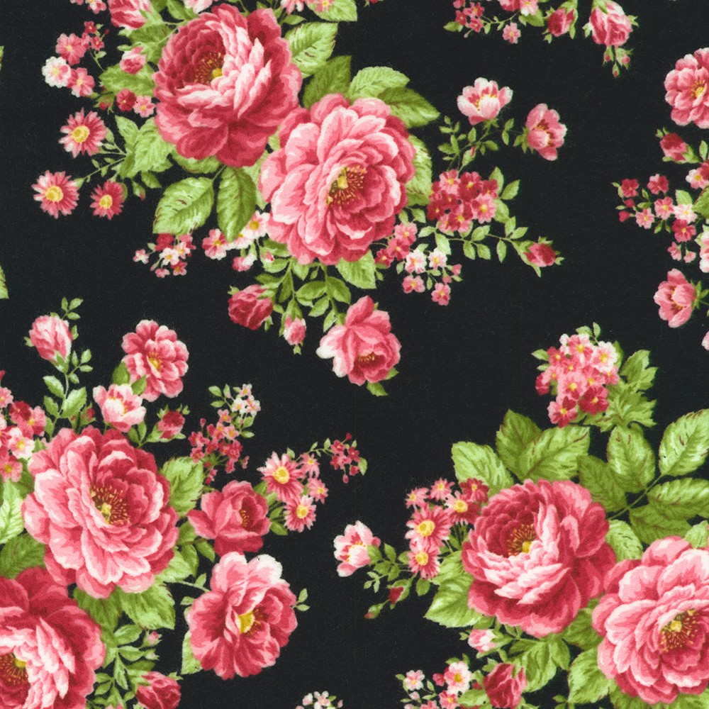 Bouquet of Roses Flannel fabric