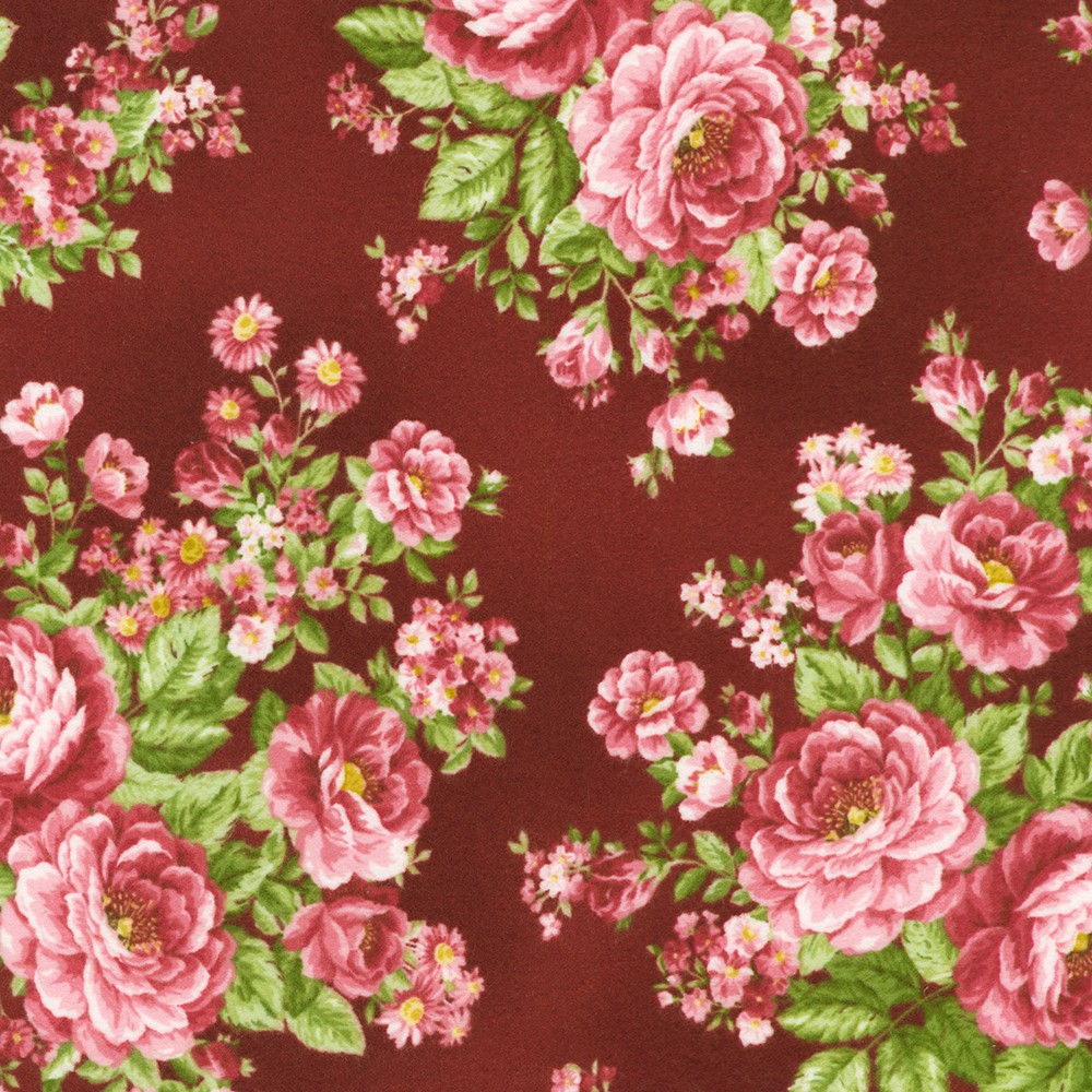 Bouquet of Roses Flannel fabric