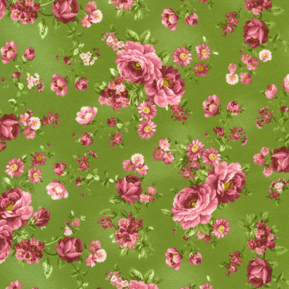 Bouquet of Roses Flannel fabric