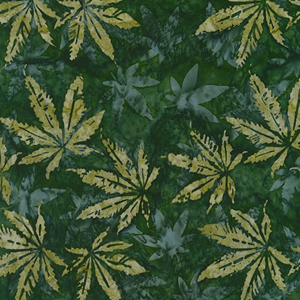 Robert Kaufman Fabrics: SRK-20502-45 MOSS from Artisan Batiks: Cannabis ...