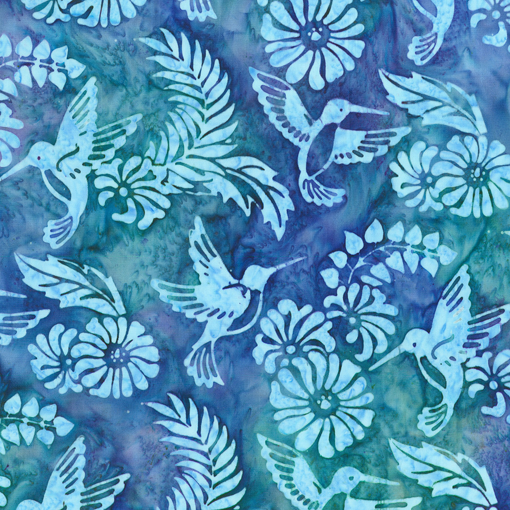 Artisan Batiks: Charming Hummingbirds fabric