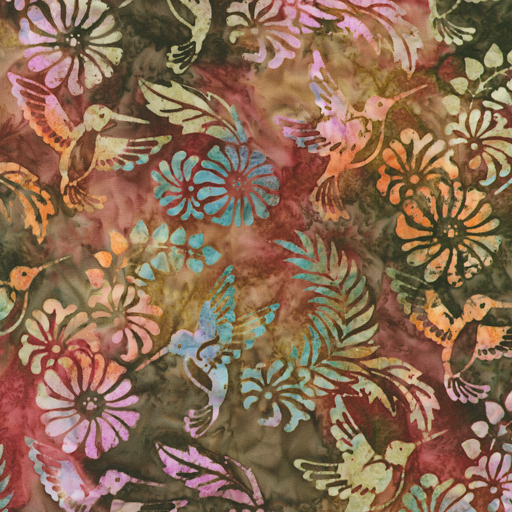 Artisan Batiks: Charming Hummingbirds fabric