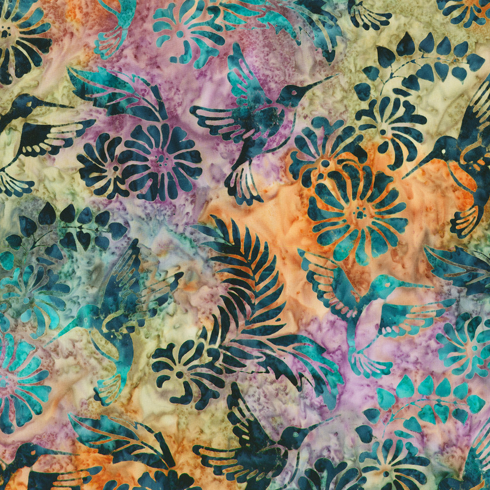 Artisan Batiks: Charming Hummingbirds fabric