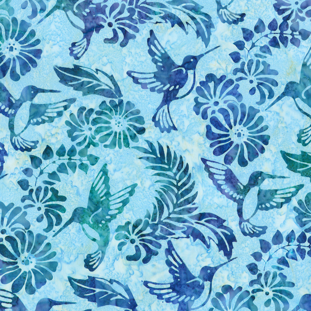 Artisan Batiks: Charming Hummingbirds fabric