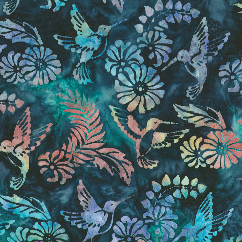 Artisan Batiks: Charming Hummingbirds fabric