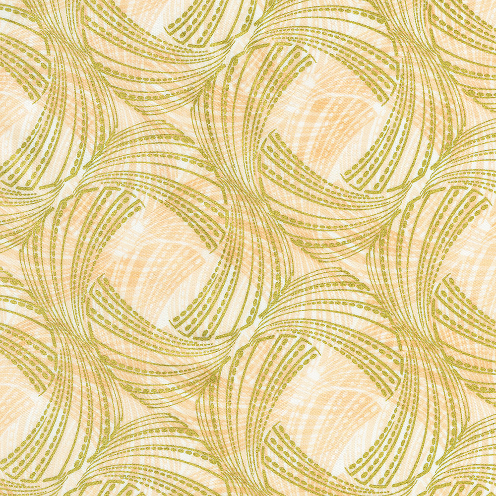 Golden Feathers fabric