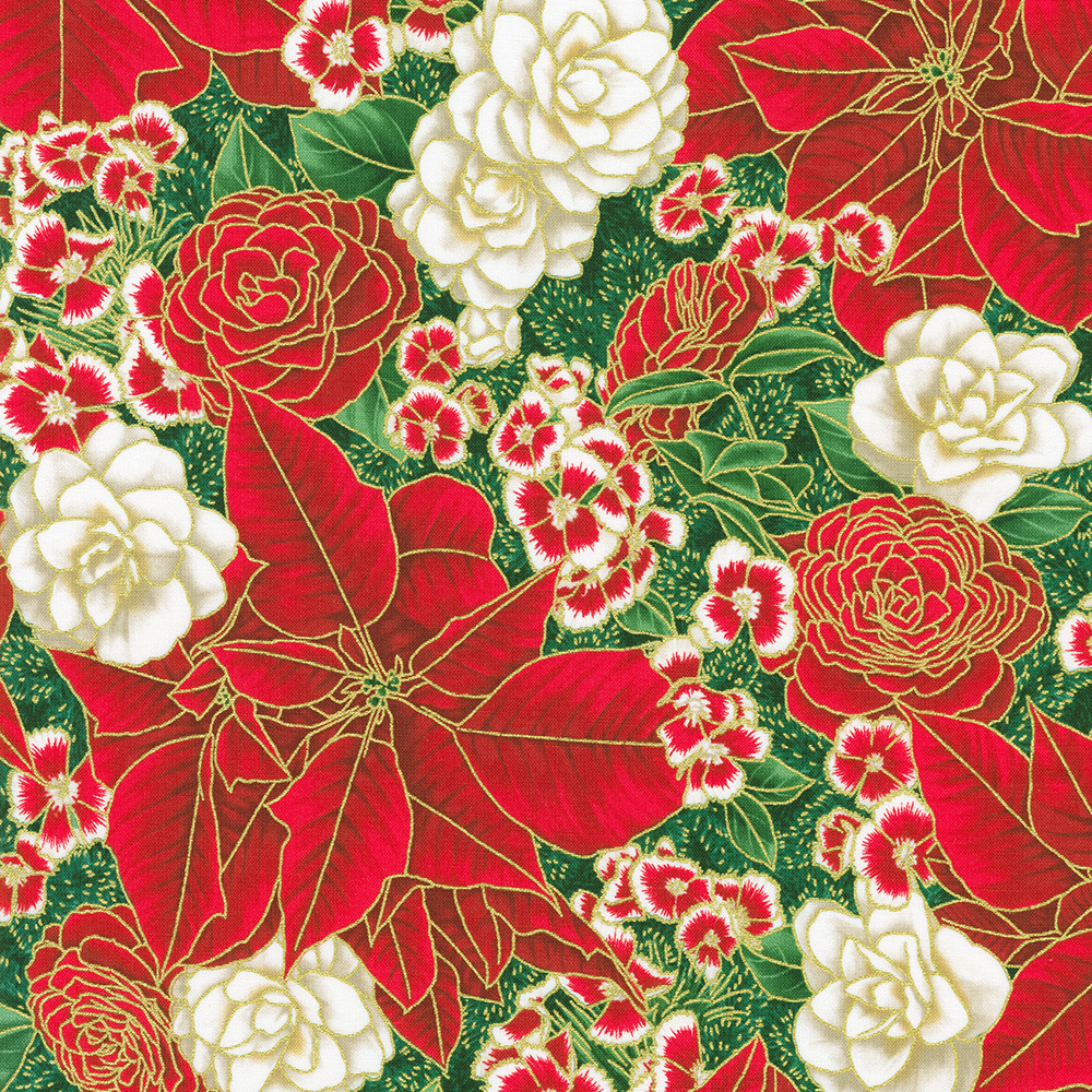 Holiday Flourish-Peppermint Twist fabric