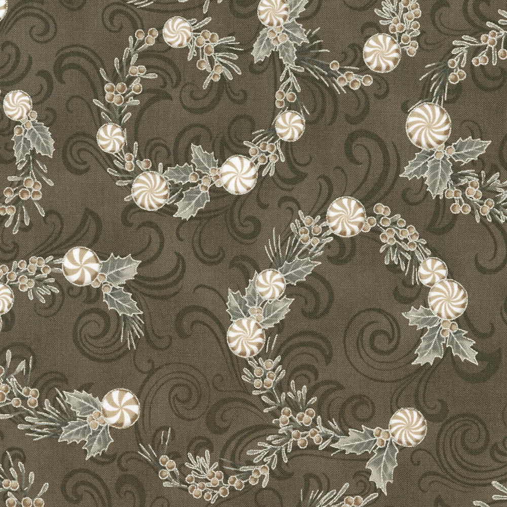 Holiday Flourish-Peppermint Twist fabric