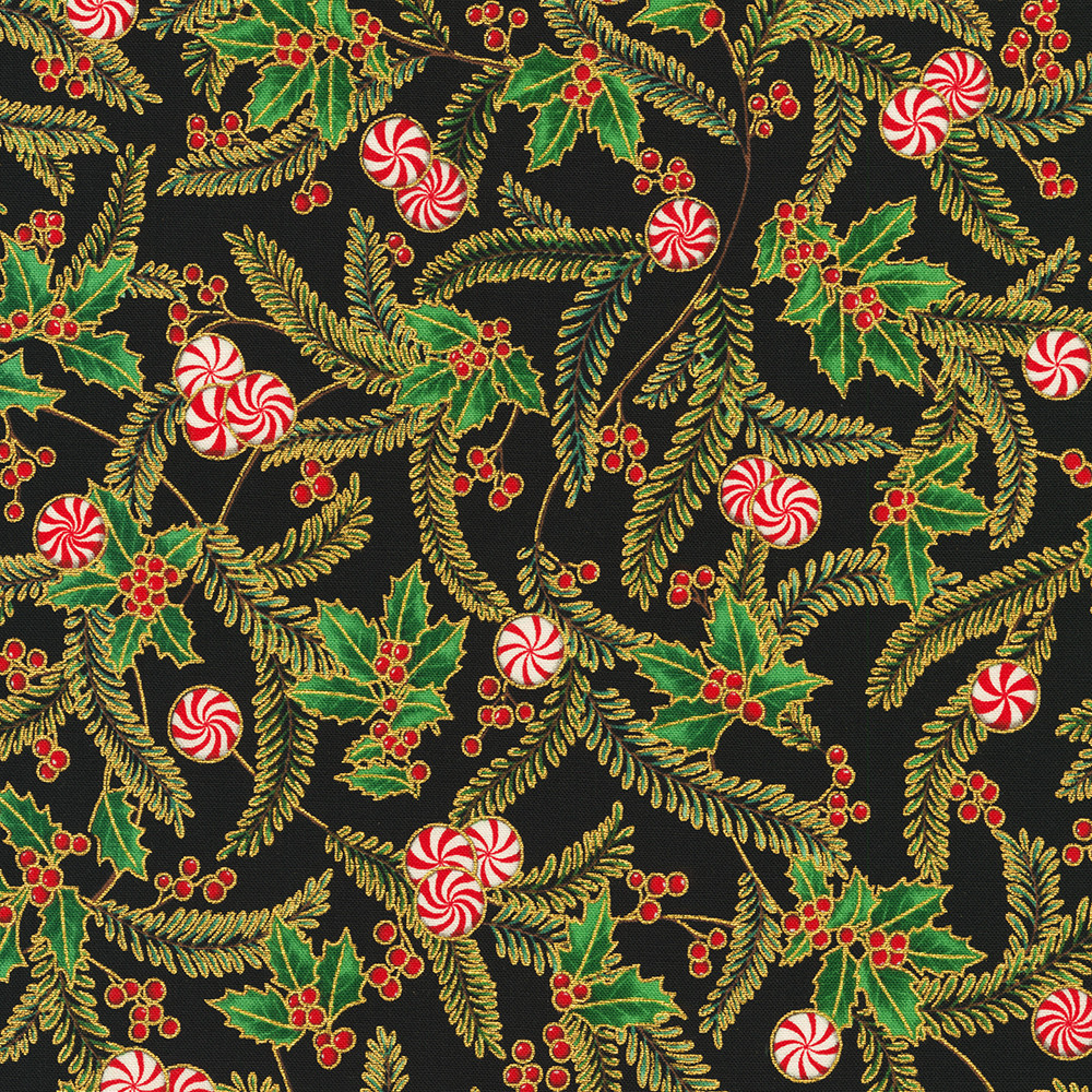 Holiday Flourish-Peppermint Twist fabric