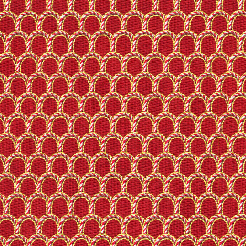 Holiday Flourish-Peppermint Twist fabric