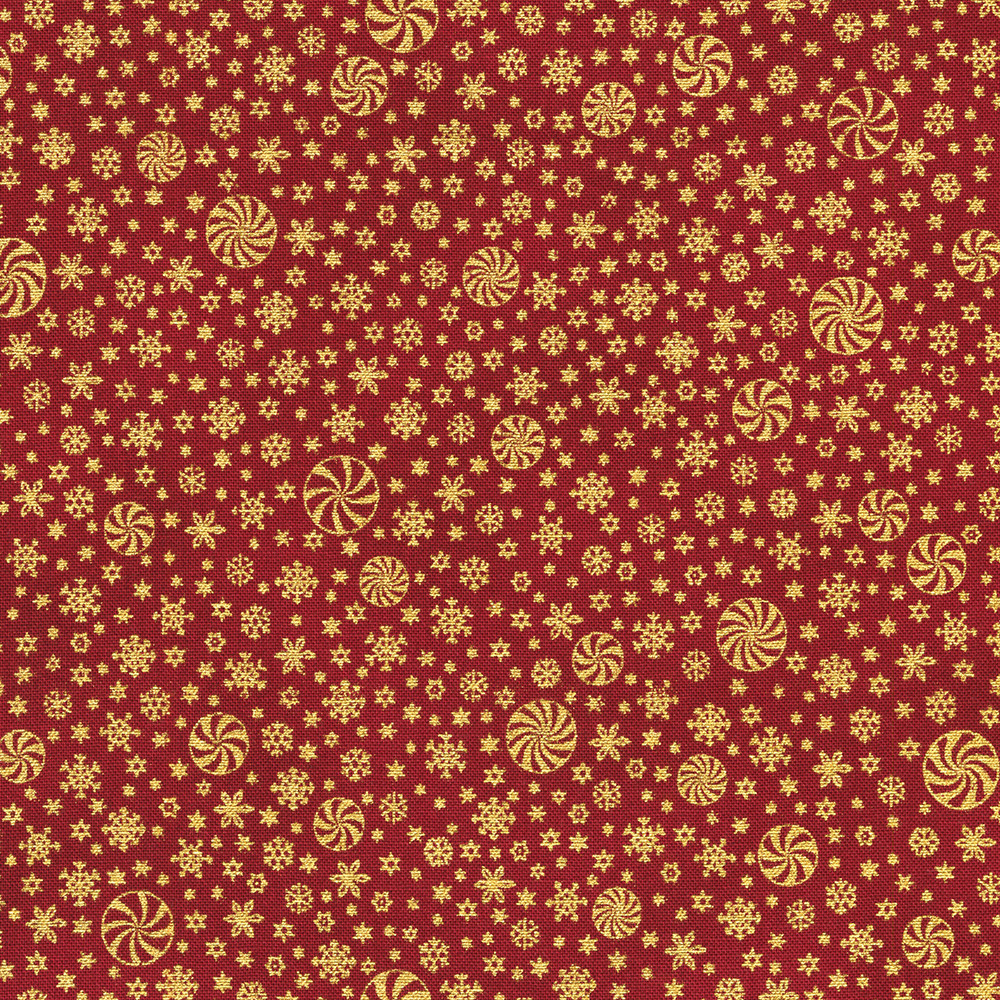 Holiday Flourish-Peppermint Twist fabric