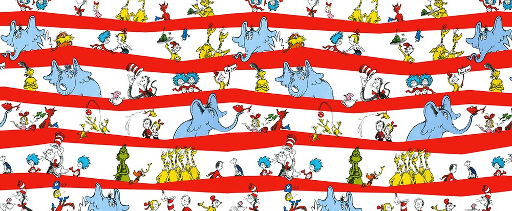 How the Grinch Stole Christmas Red Grinch Stripe Fabric by Dr. Seuss  Enterprises - Robert Kaufman