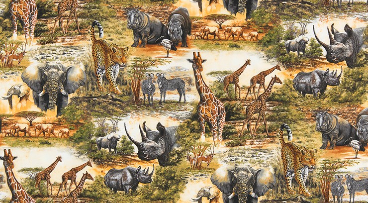 Robert Kaufman Fabrics: Nature Studies 2: Cotton Novelty Print Fabric