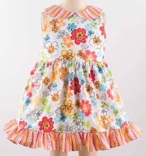 Girls Toddler Dress Designer Pattern: Robert Kaufman Fabric Company