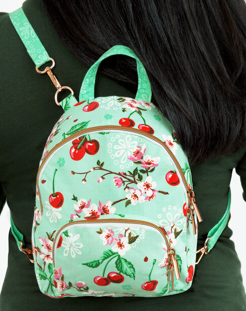 Magali Mini Backpack Designer Pattern: Robert Kaufman Fabric Company