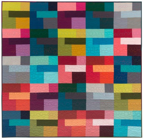 Colorful Kona Squares Free Pattern: Robert Kaufman Fabric Company