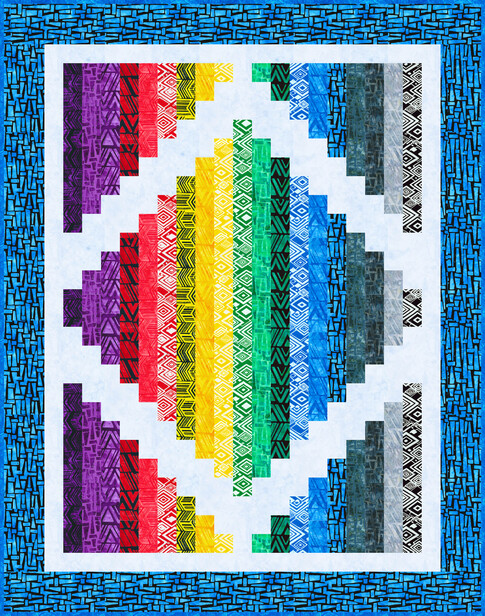Diamond Art Kit 12 x 12 Intermediate Rainbow Daisy