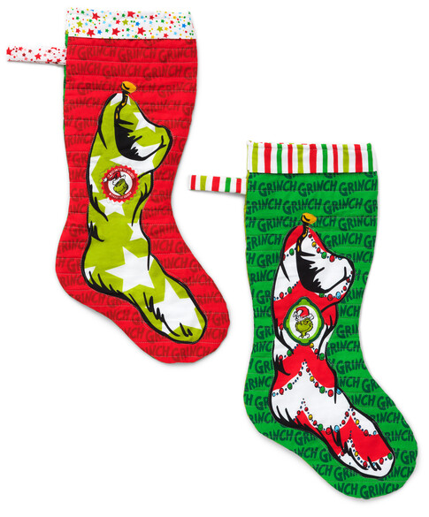 Grinch Christmas Stockings Free Pattern: Robert Kaufman Fabric Company