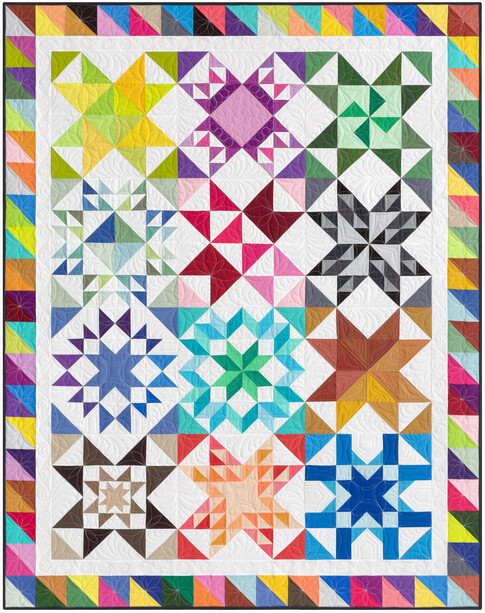 Kona Cotton Block of the Month Free Pattern: Robert Kaufman Fabric Company
