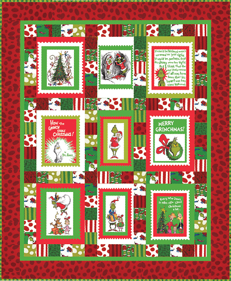 Merry Grinchmas Free Pattern Robert Kaufman Fabric Company Panel Quilt ...