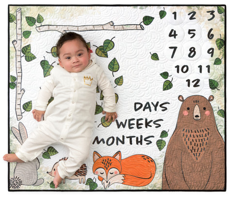 Baby milestone quilt new arrivals