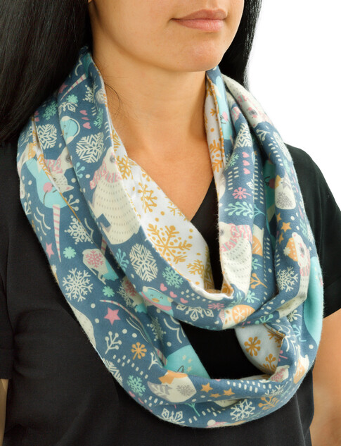 Reversible Infinity Scarf Tutorial - Scattered Thoughts of a Crafty Mom by  Jamie Sanders