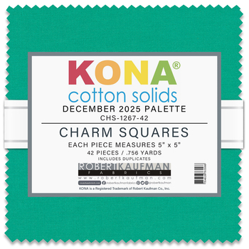 Kona® Cotton - December 2025 Palette Charm Square Kona® Cotton - December 2025 Palette Charm Square
