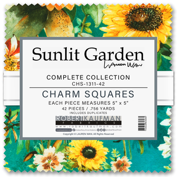 Sunlit Garden by Lauren Wan - Complete Collection Charm Squares