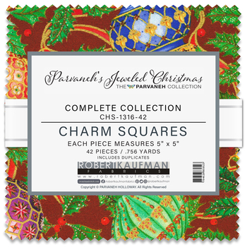 Parvaneh's Jeweled Christmas by Parvaneh Holloway - Complete Collection Charm Squares