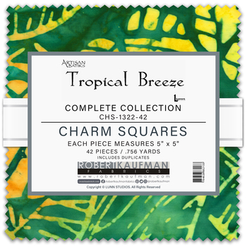 Artisan Batiks: Tropical Breeze by Lunn Studios - Complete Collection Charm Square