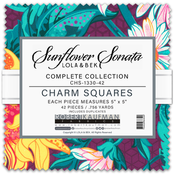 Sunflower Sonata by Lola & Bek - Complete Collection Charm Square