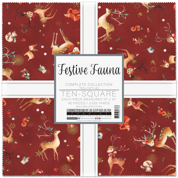 Festive Fauna by Lynn Horrabin - Complete Collection Ten Squares