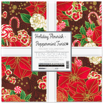 Holiday Flourish-Peppermint Twist by Studio RK - Holiday Colorstory Ten Squares