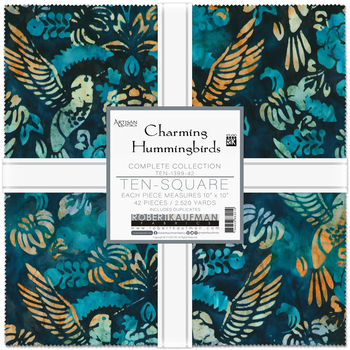 Artisan Batiks: Charming Hummingbirds by Studio RK - Complete Collection Ten Square